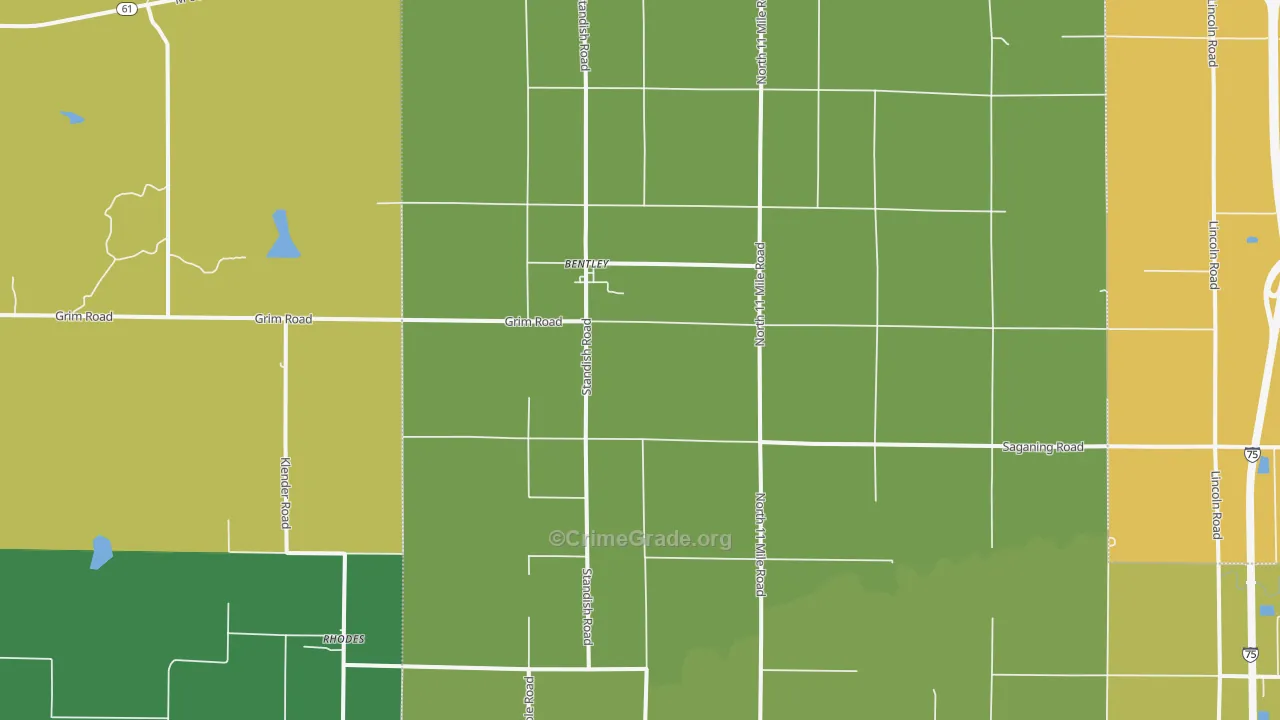 48613, MI Map of Drug-Related Crime Rates