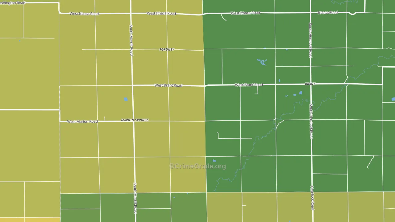 48614, MI Map of Drug-Related Crime Rates