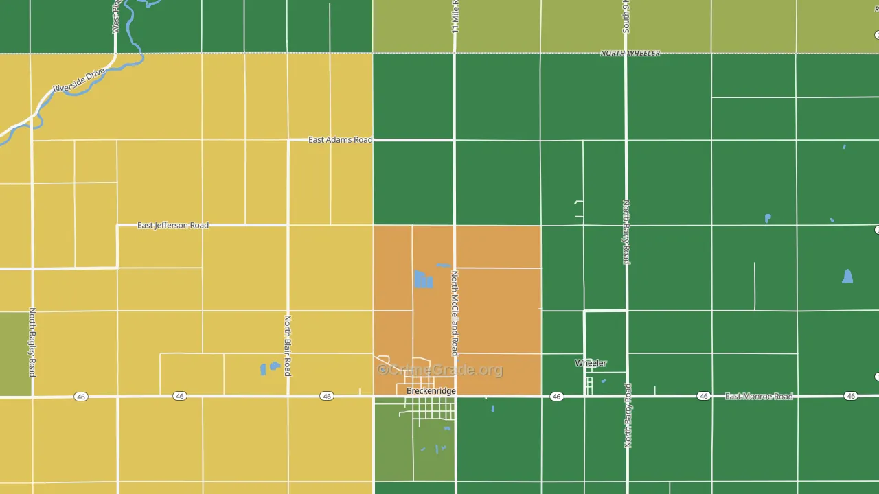48615, MI Map of Drug-Related Crime Rates