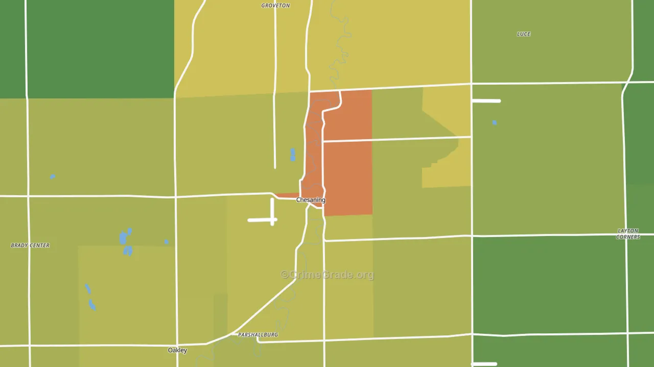 48616, MI Map of Drug-Related Crime Rates
