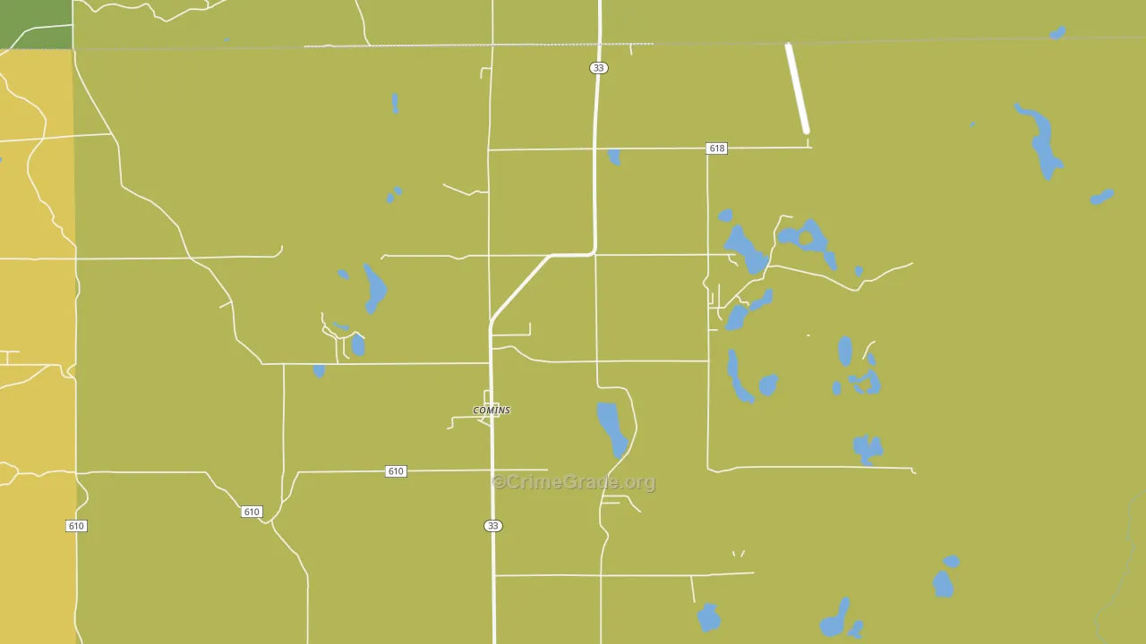 48619, MI Map of Drug-Related Crime Rates