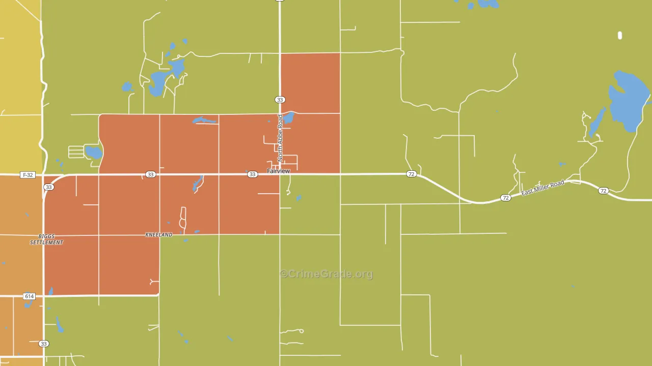 48621, MI Map of Drug-Related Crime Rates