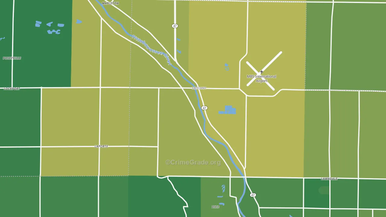 48623, MI Map of Drug-Related Crime Rates