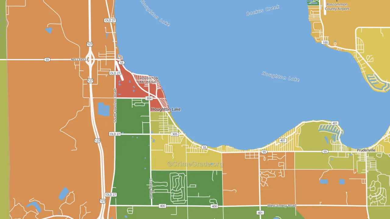 48629, MI Map of Drug-Related Crime Rates