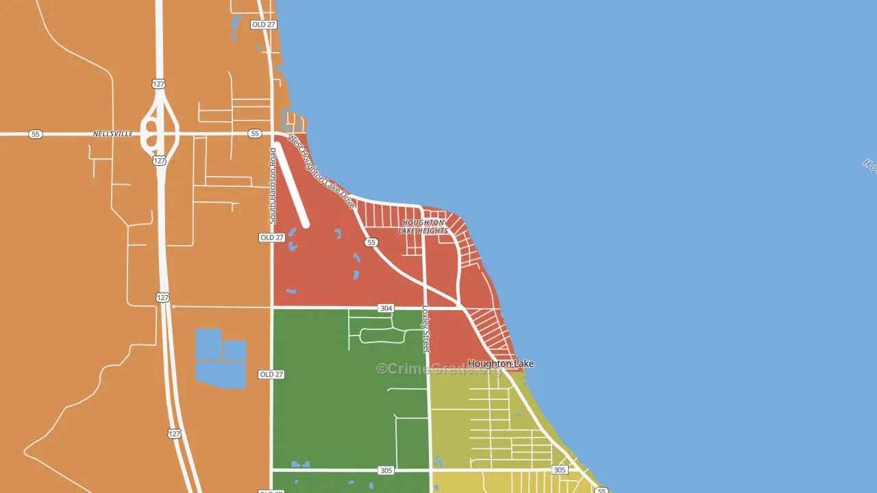 48630, MI Map of Drug-Related Crime Rates