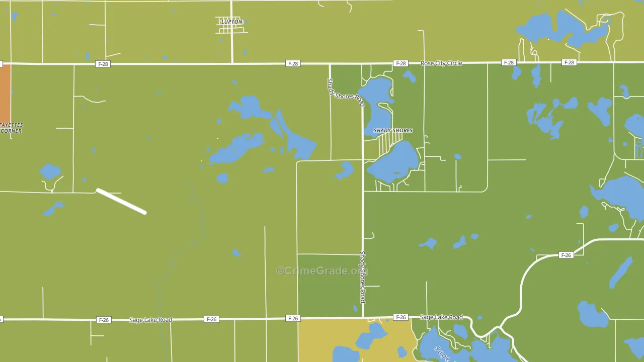 48635, MI Map of Drug-Related Crime Rates
