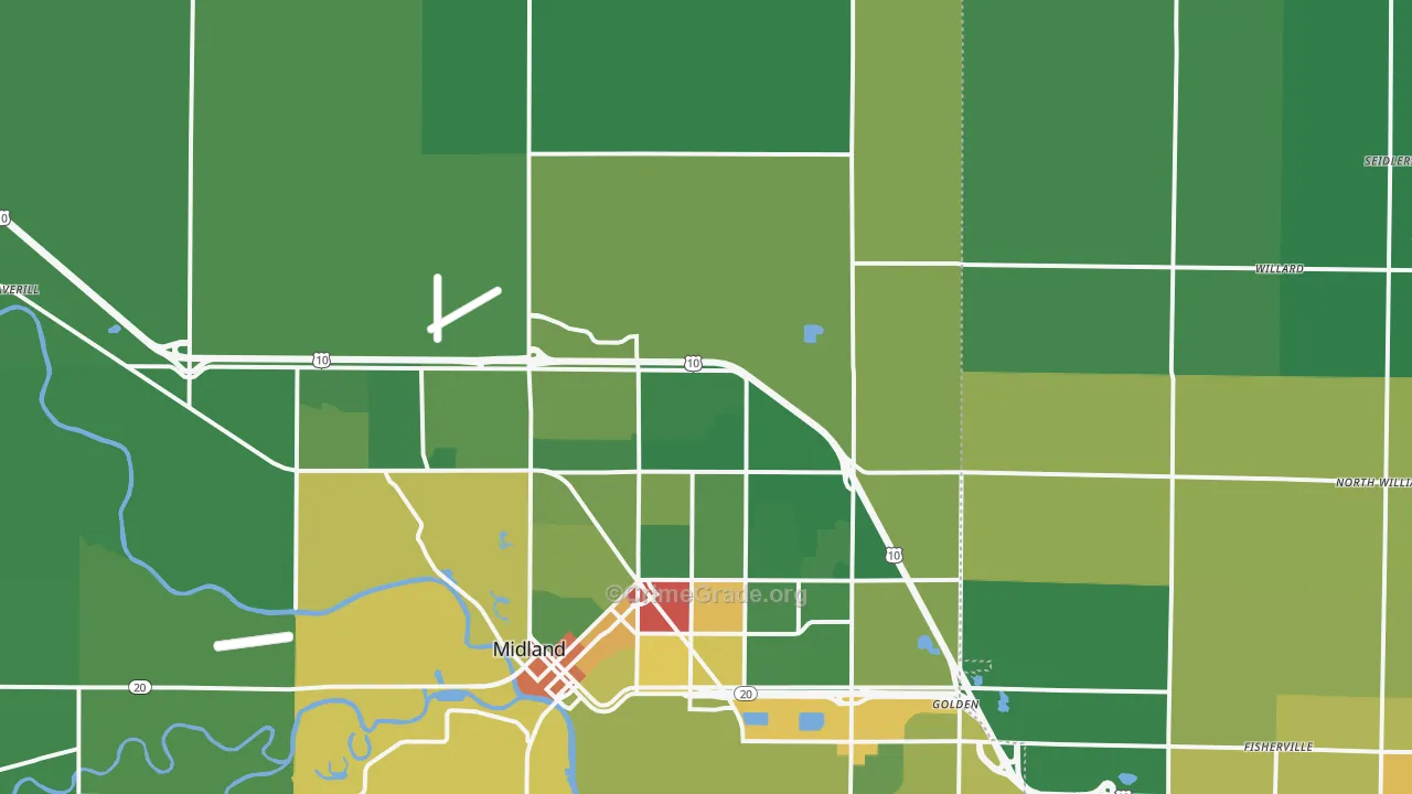48642, MI Map of Drug-Related Crime Rates