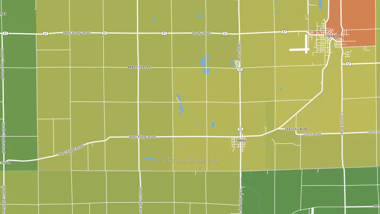 48649, MI Map of Drug-Related Crime Rates