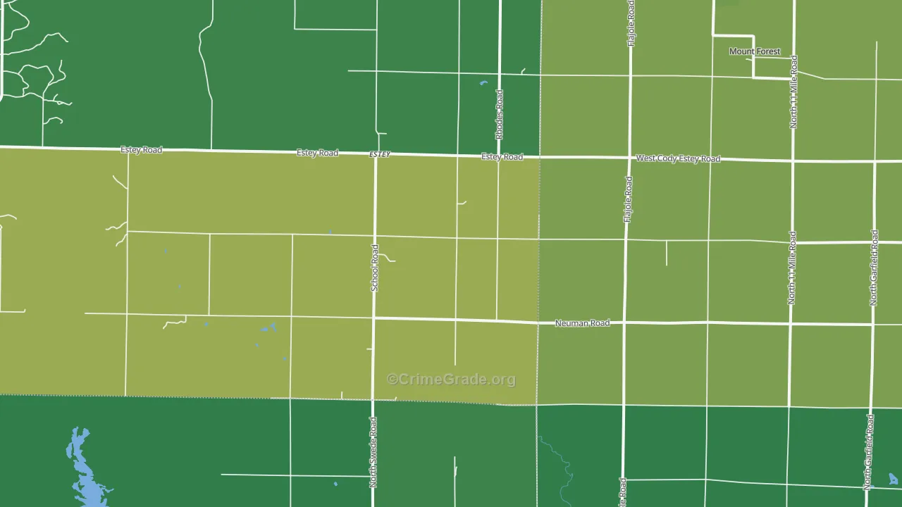 48652, MI Map of Drug-Related Crime Rates