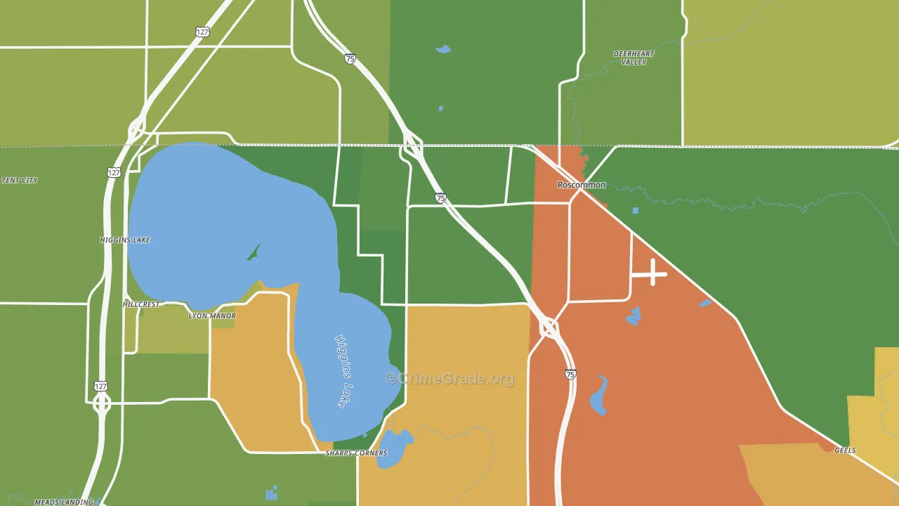 48653, MI Map of Drug-Related Crime Rates