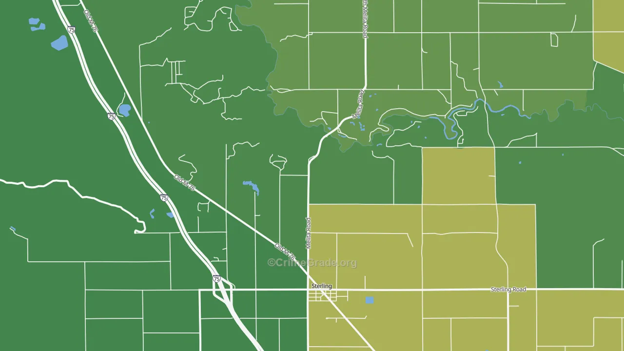 48659, MI Map of Drug-Related Crime Rates