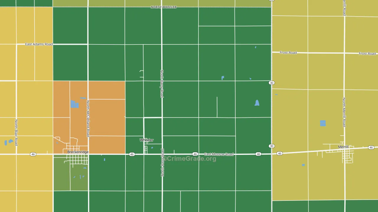48662, MI Map of Drug-Related Crime Rates