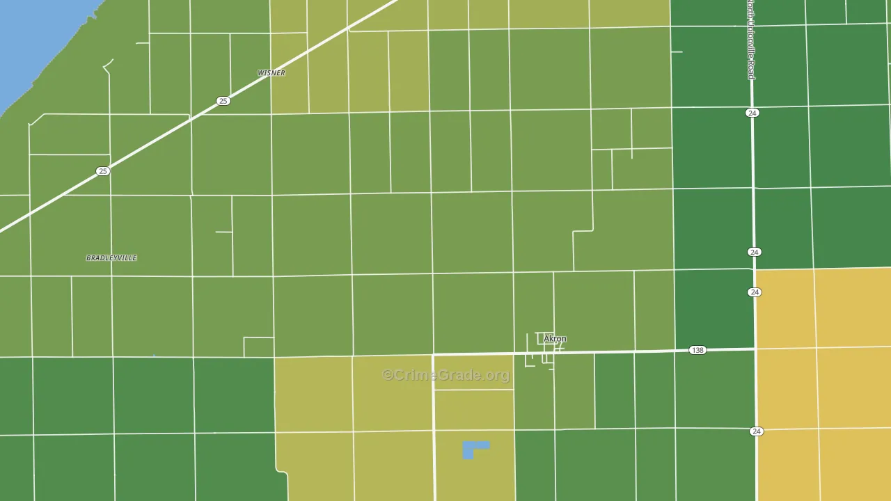 48701, MI Map of Drug-Related Crime Rates