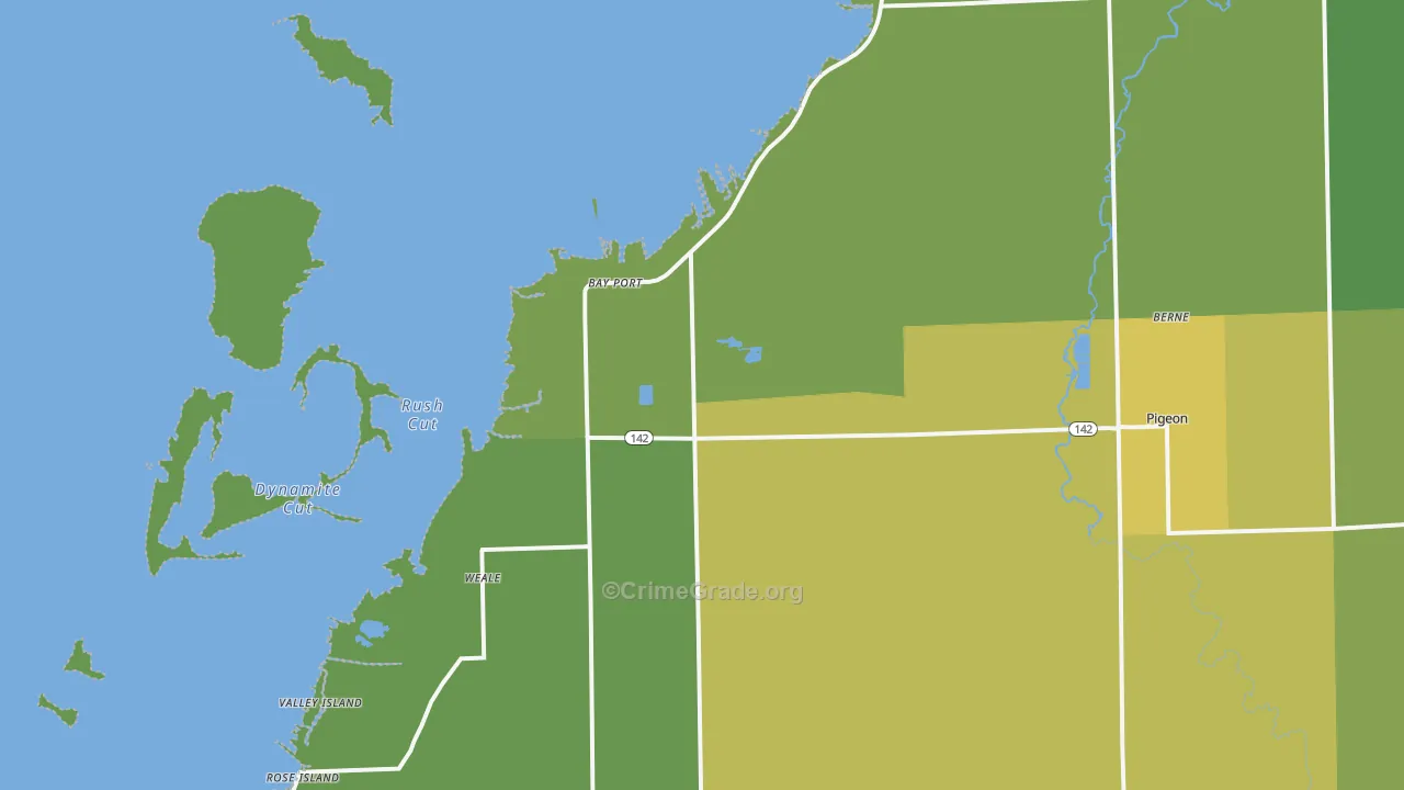 48720, MI Map of Drug-Related Crime Rates