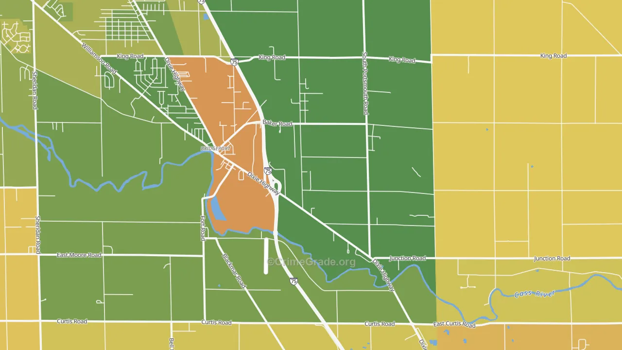 48722, MI Map of Drug-Related Crime Rates