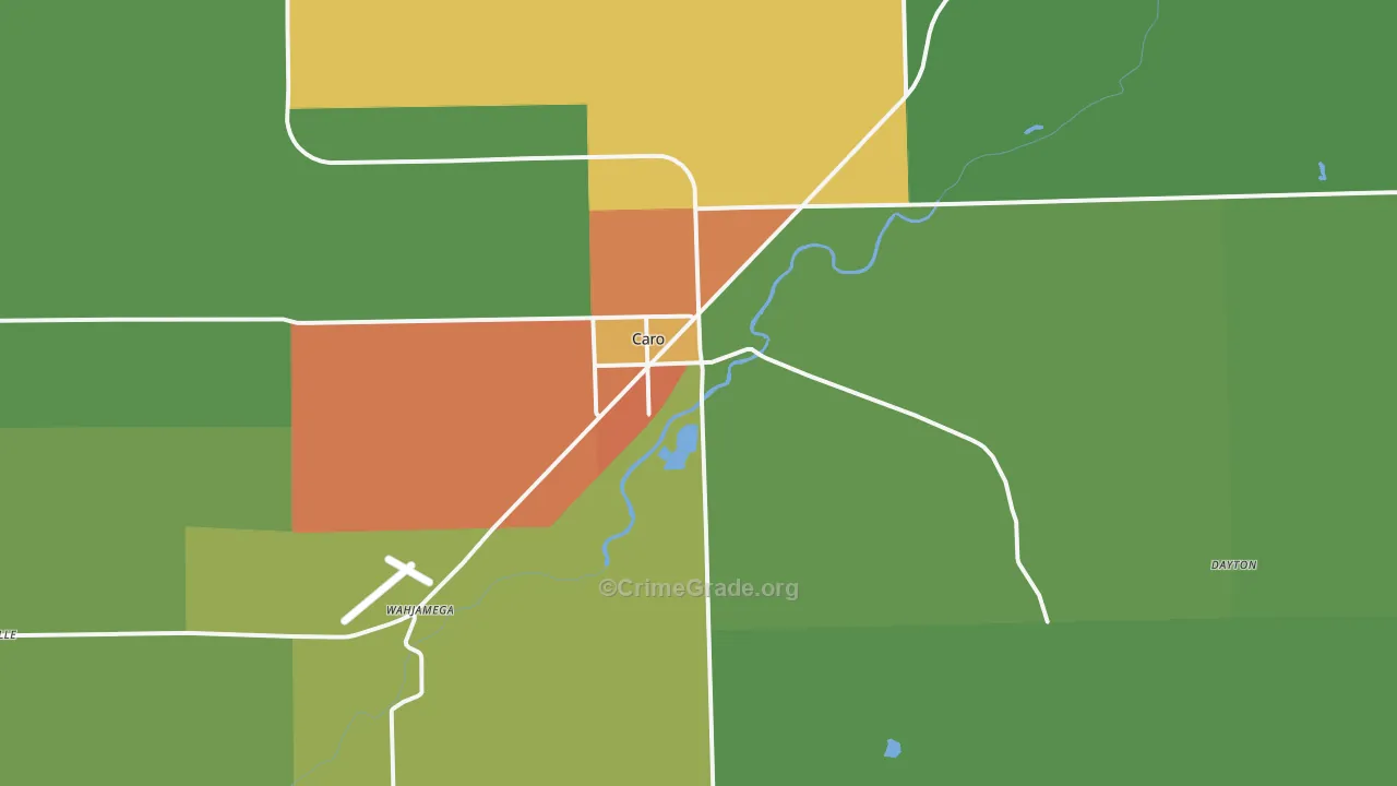 48723, MI Map of Drug-Related Crime Rates
