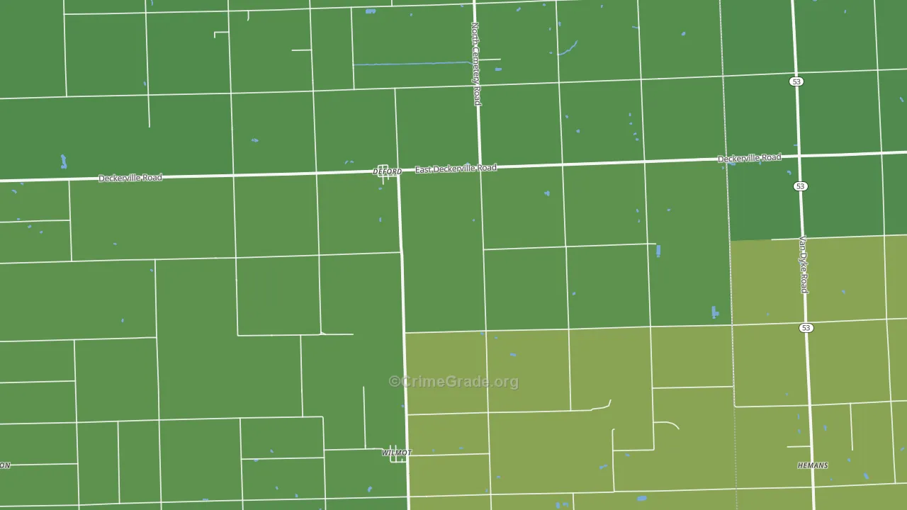 48729, MI Map of Drug-Related Crime Rates