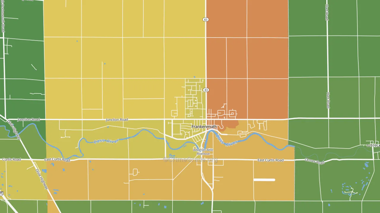 48734, MI Map of Drug-Related Crime Rates