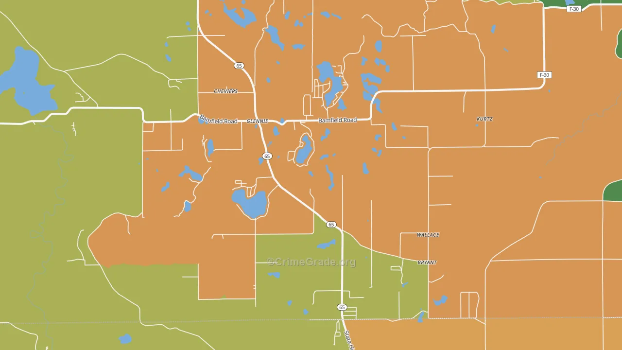 48737, MI Map of Drug-Related Crime Rates