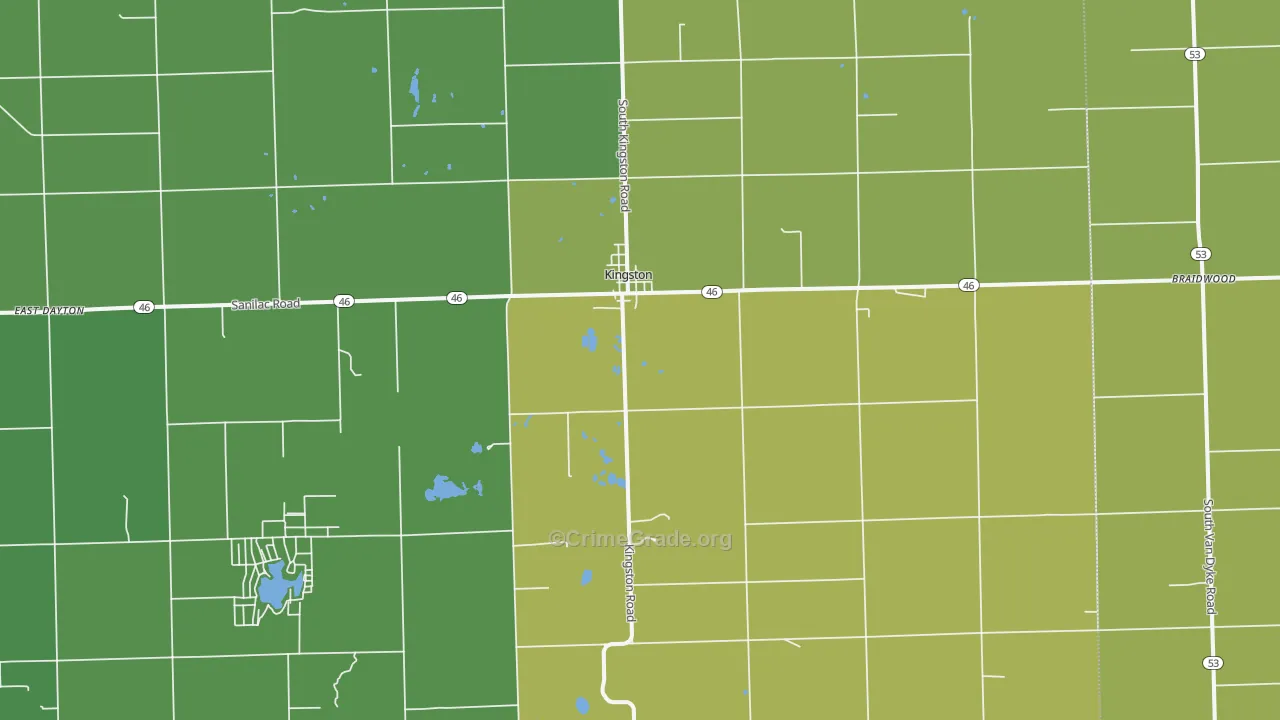 48741, MI Map of Drug-Related Crime Rates