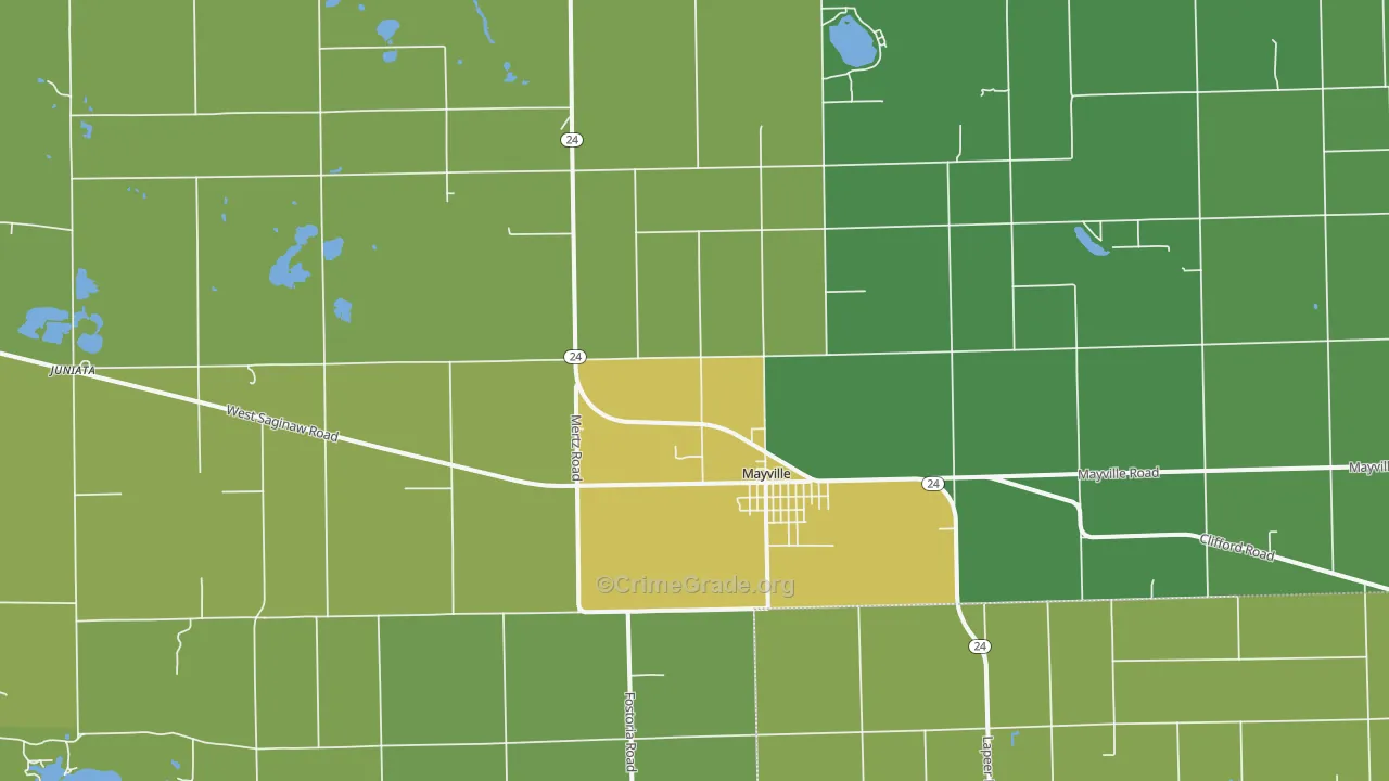 48744, MI Map of Drug-Related Crime Rates