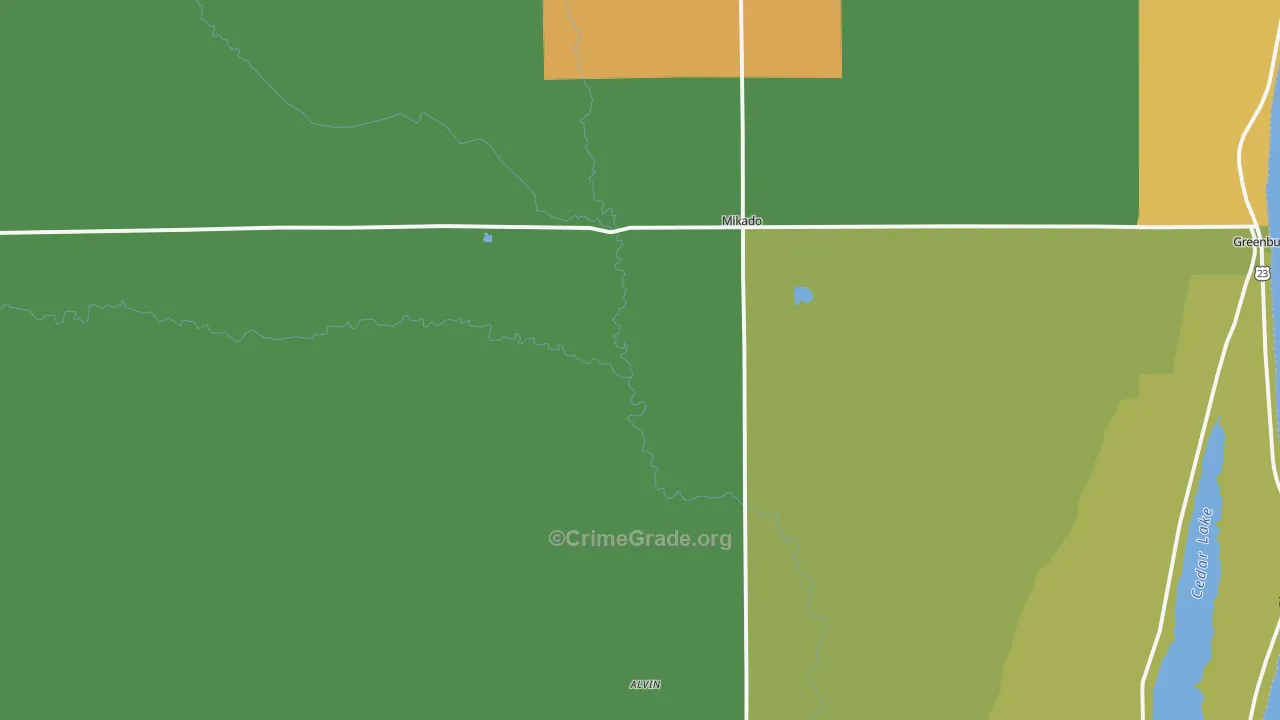48745, MI Map of Drug-Related Crime Rates