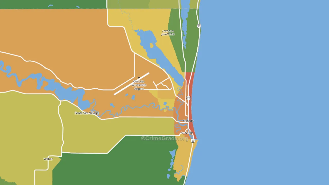 48750, MI Map of Drug-Related Crime Rates