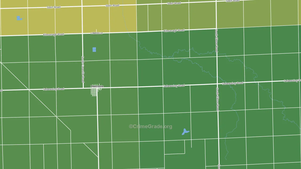 48754, MI Map of Drug-Related Crime Rates