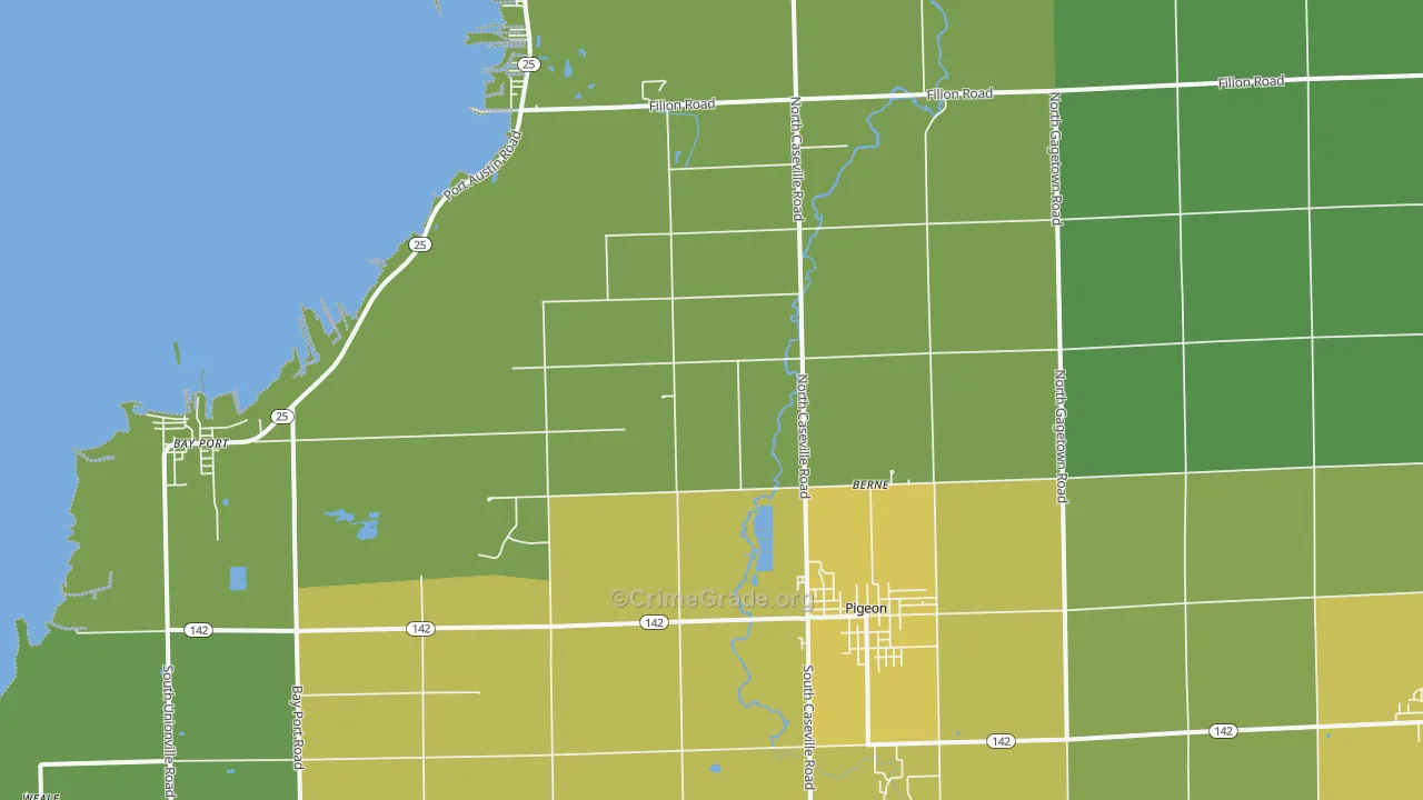 48755, MI Map of Drug-Related Crime Rates