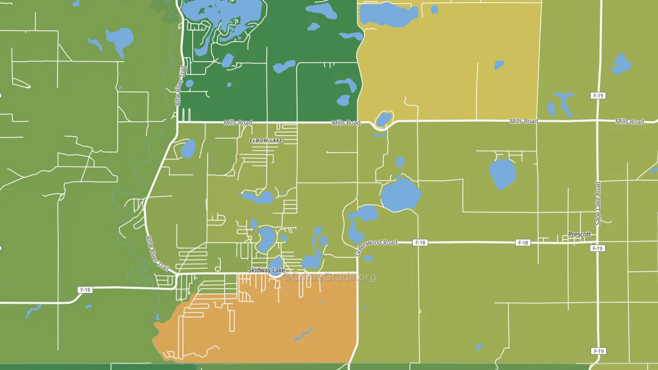48756, MI Map of Drug-Related Crime Rates