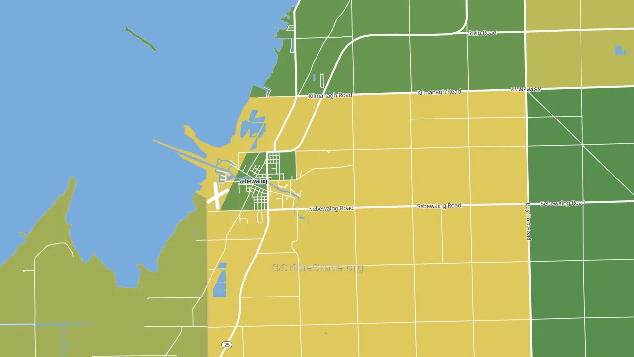 48759, MI Map of Drug-Related Crime Rates
