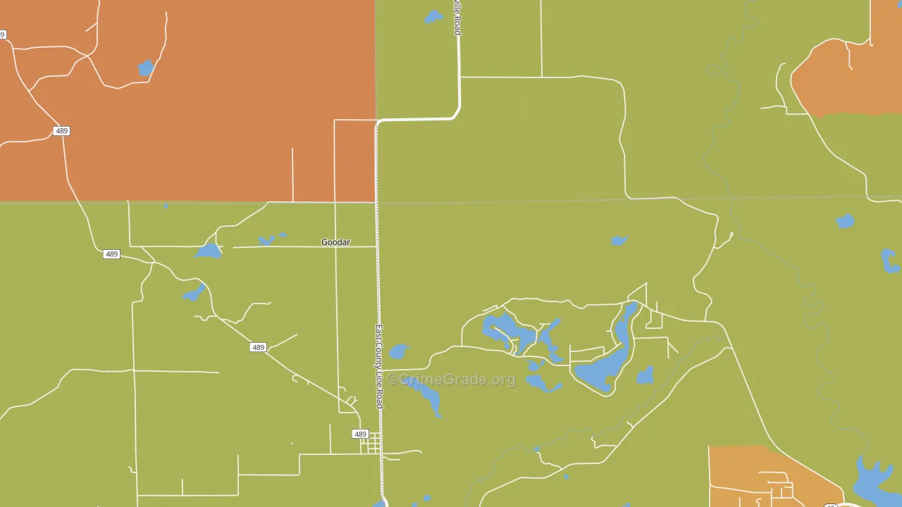 48761, MI Map of Drug-Related Crime Rates