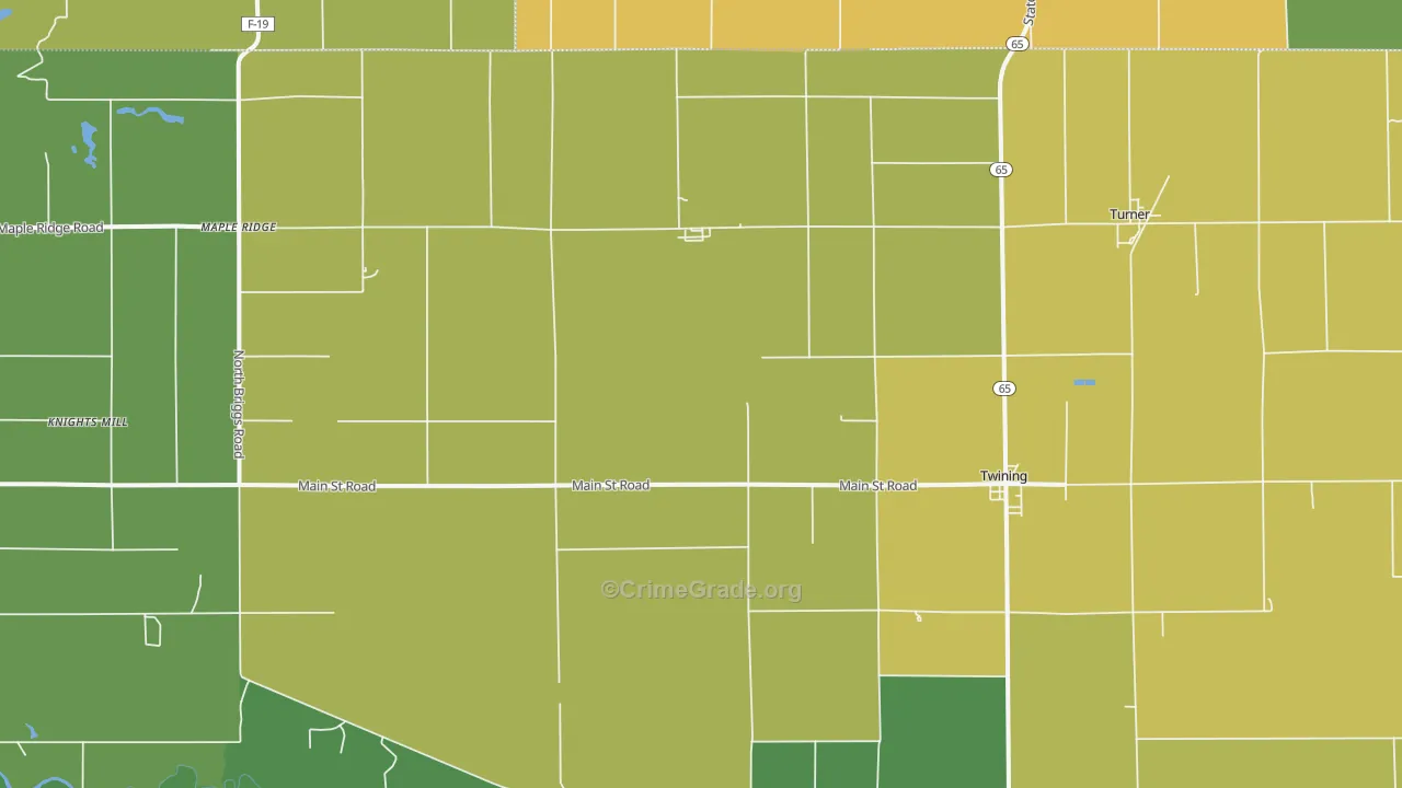 48766, MI Map of Drug-Related Crime Rates