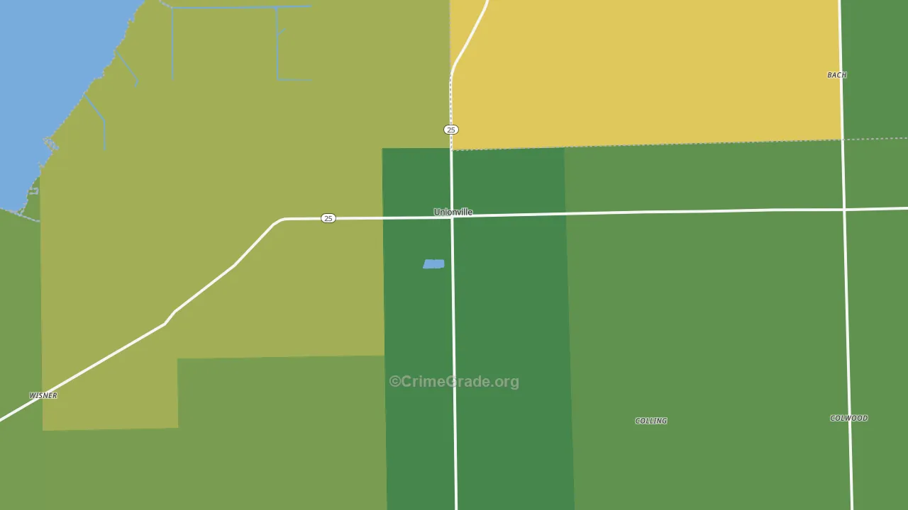 48767, MI Map of Drug-Related Crime Rates
