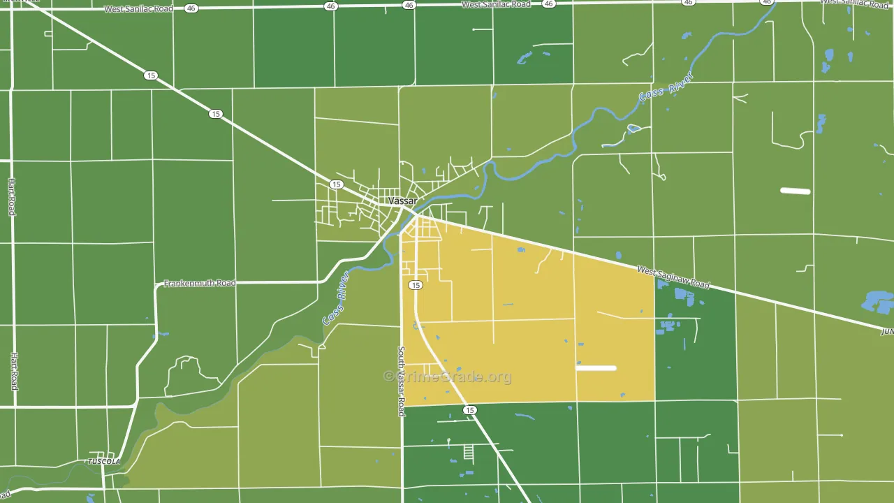 48768, MI Map of Drug-Related Crime Rates