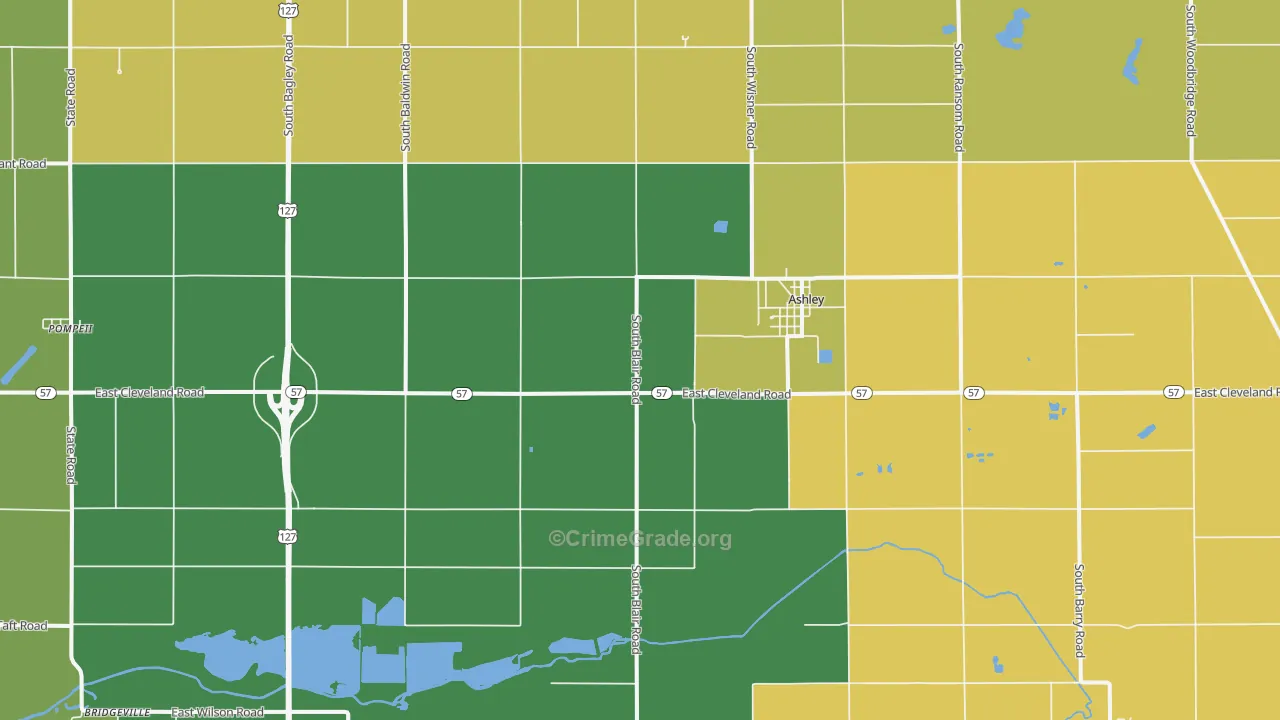 48806, MI Map of Drug-Related Crime Rates