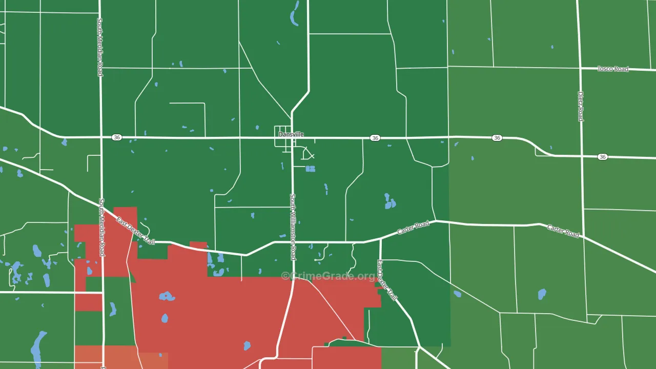 48819, MI Map of Drug-Related Crime Rates