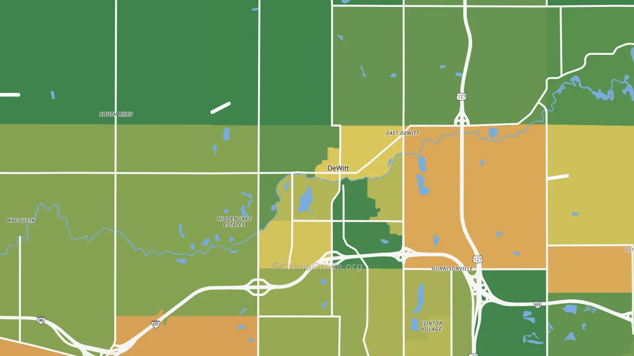 48820, MI Map of Drug-Related Crime Rates
