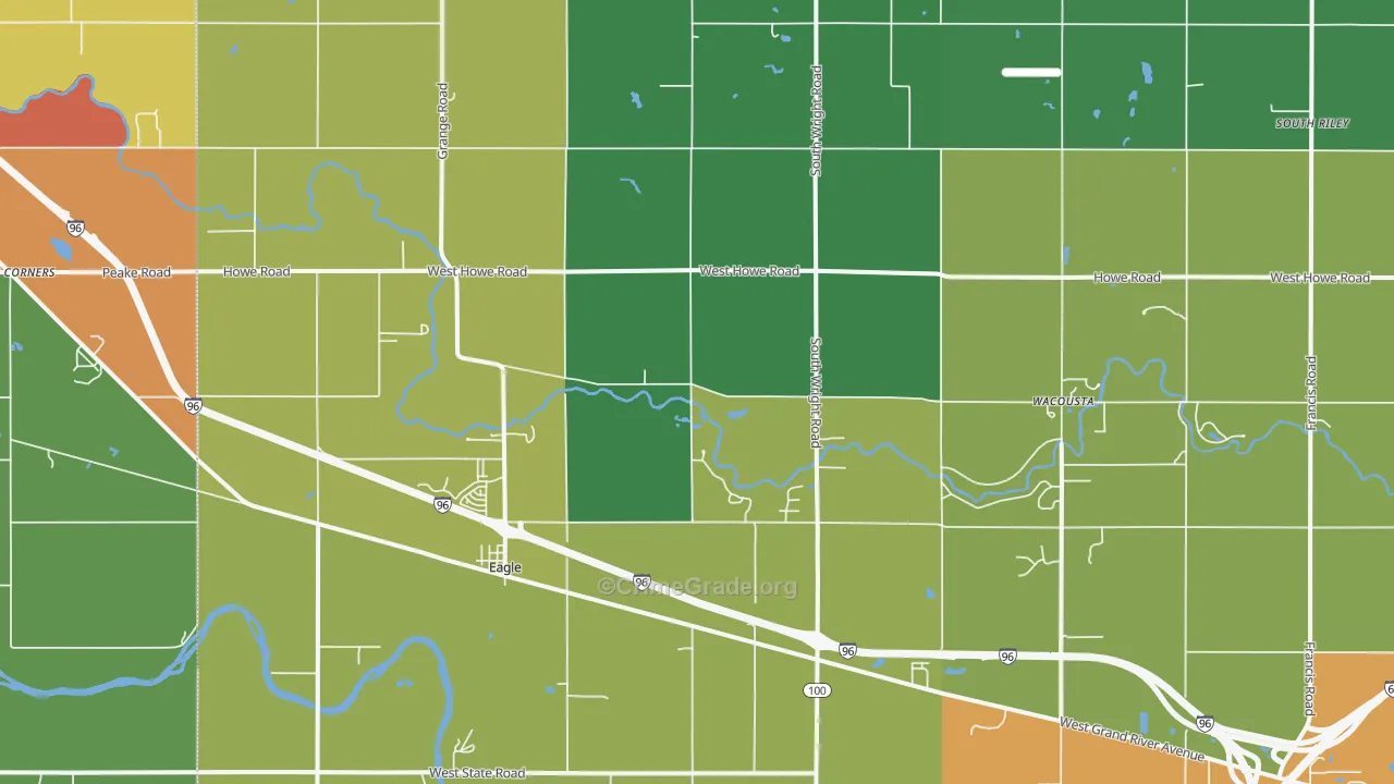 48822, MI Map of Drug-Related Crime Rates