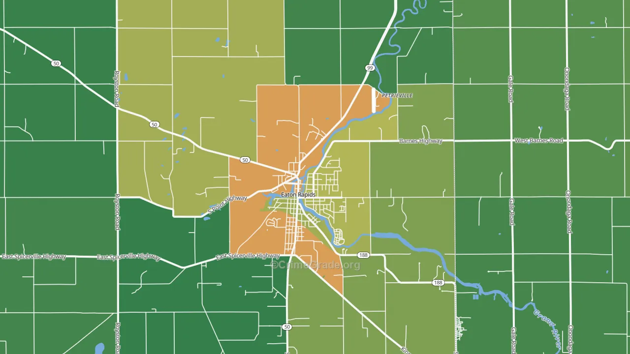 48827, MI Map of Drug-Related Crime Rates
