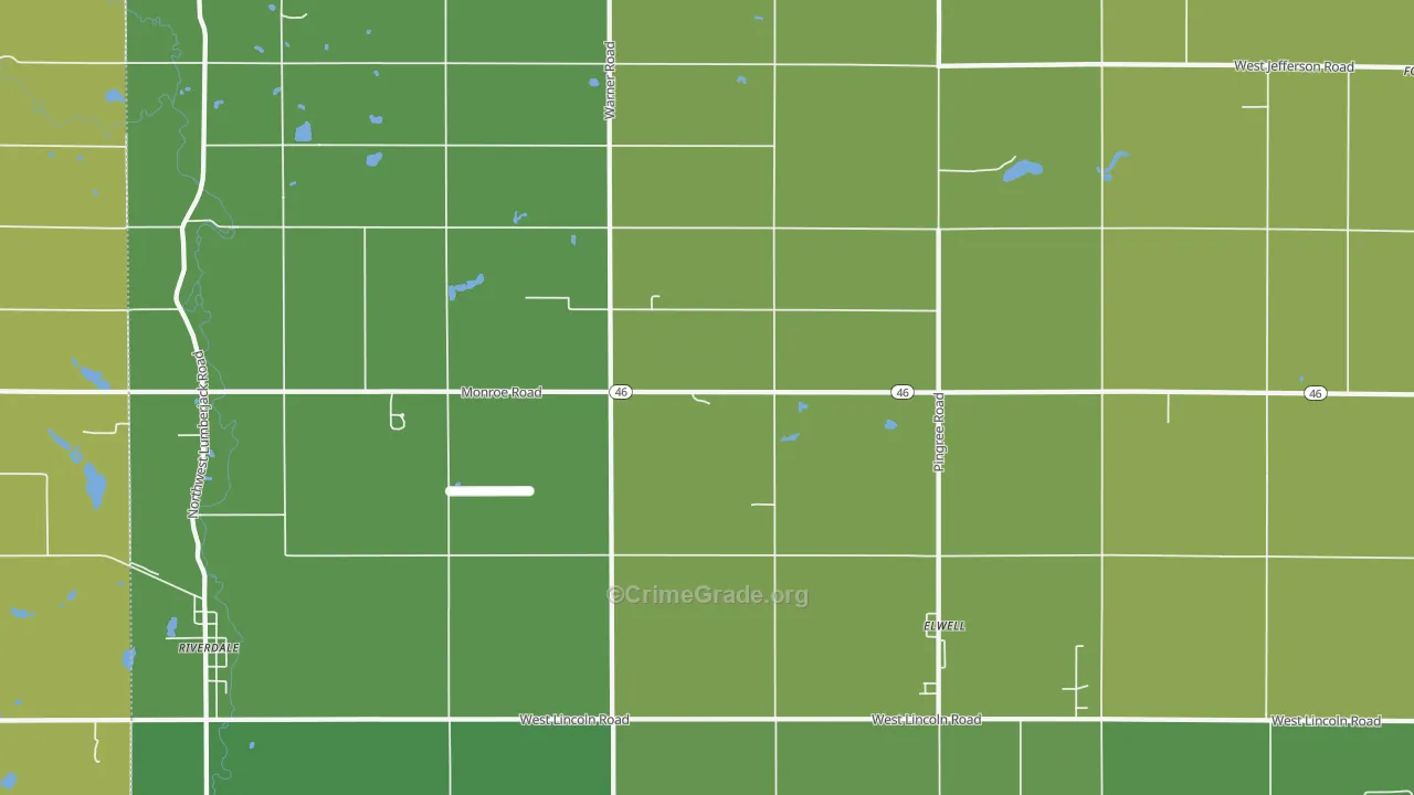 48832, MI Map of Drug-Related Crime Rates