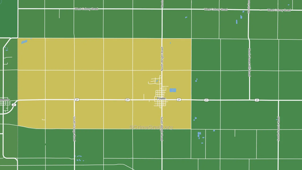 48835, MI Map of Drug-Related Crime Rates
