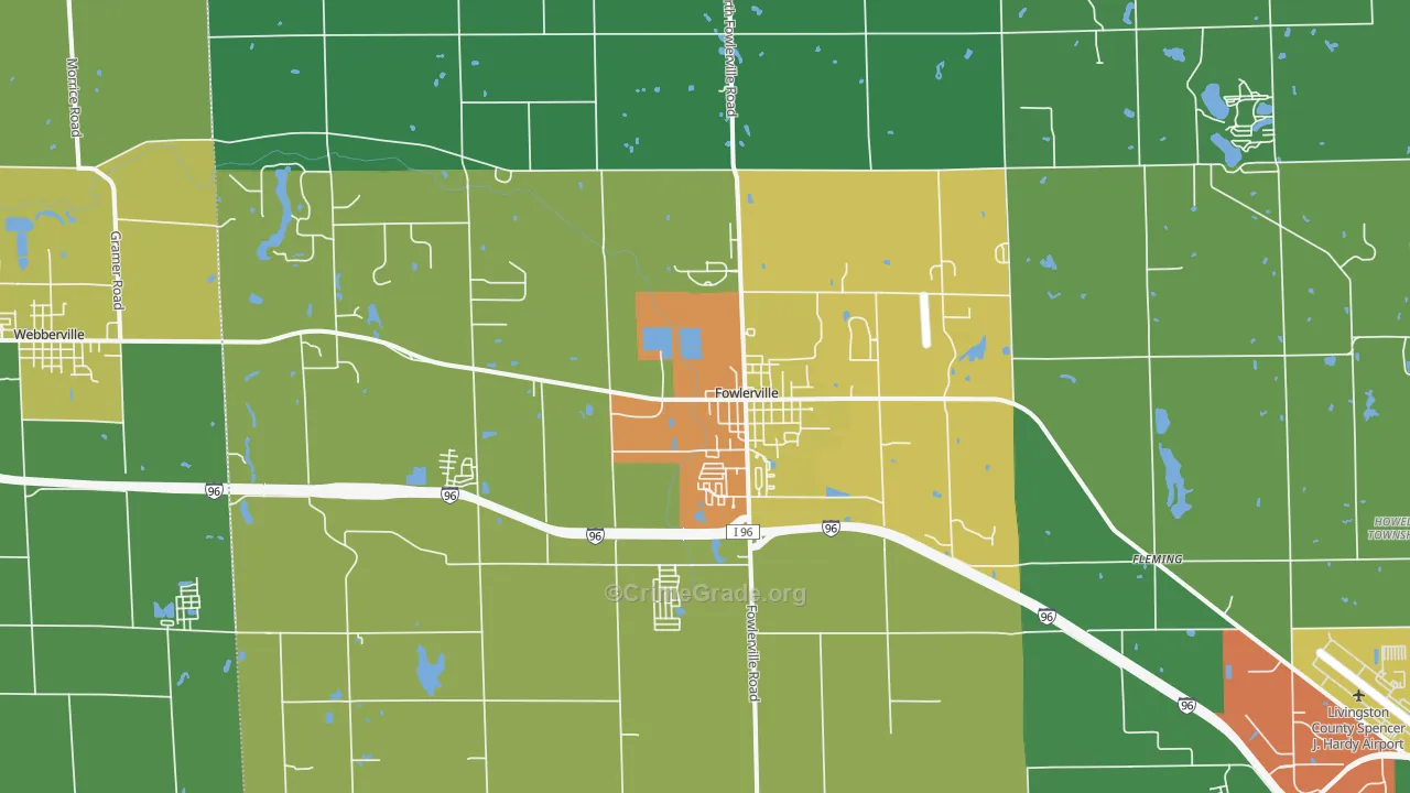 48836, MI Map of Drug-Related Crime Rates
