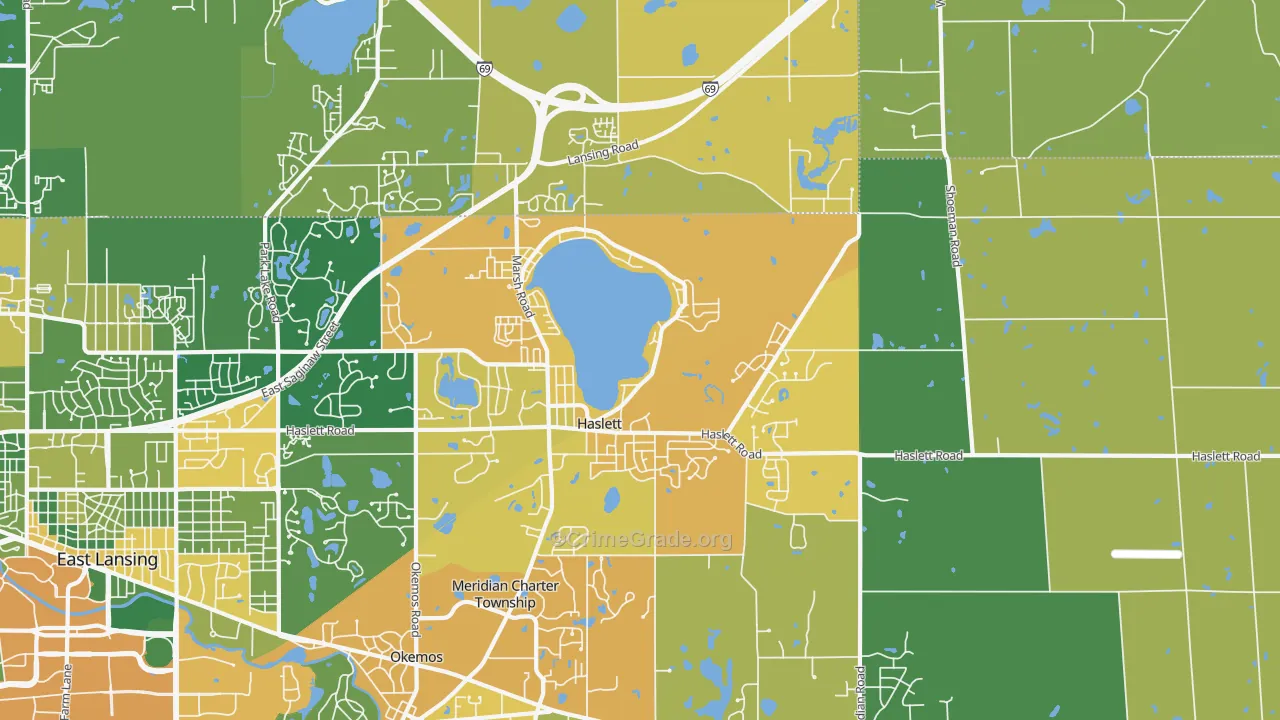 48840, MI Map of Drug-Related Crime Rates