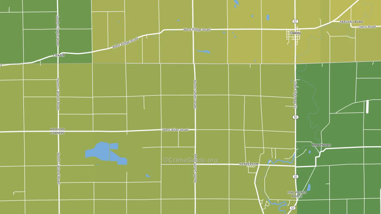 48841, MI Map of Drug-Related Crime Rates