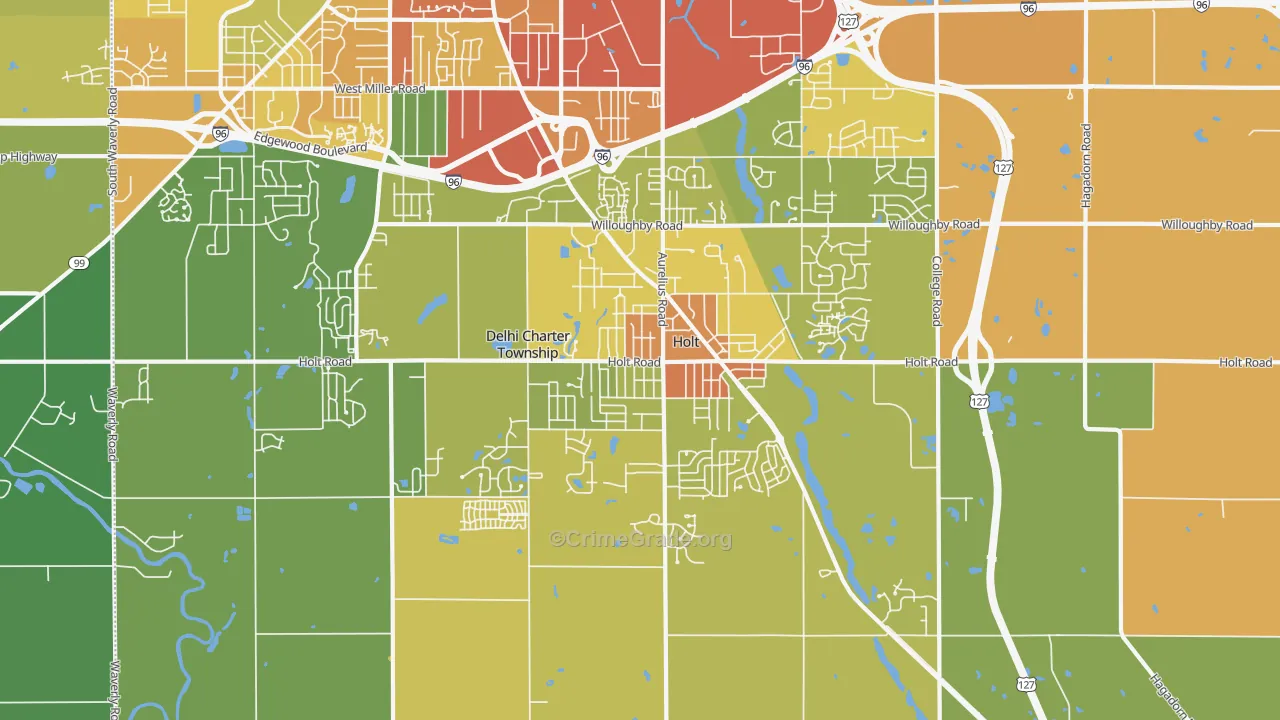 48842, MI Map of Drug-Related Crime Rates