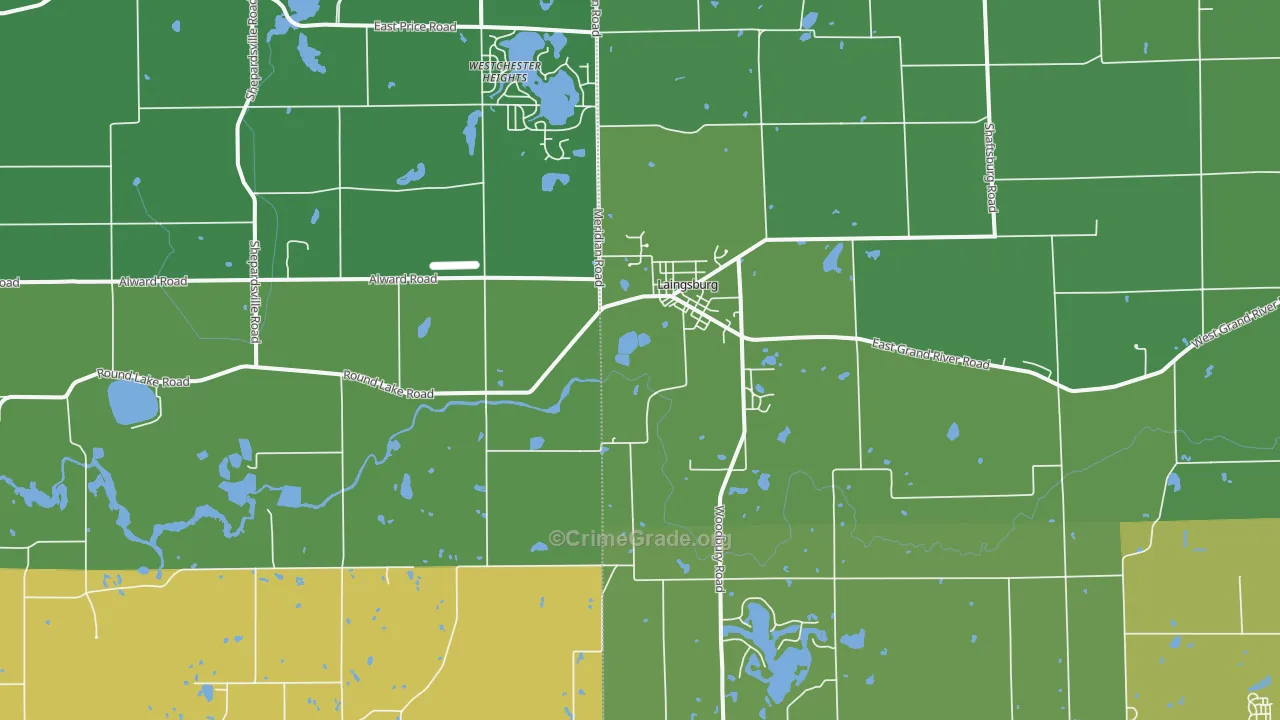 48848, MI Map of Drug-Related Crime Rates