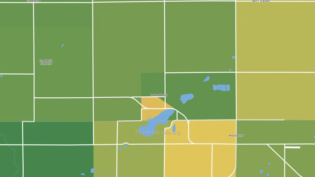 48849, MI Map of Drug-Related Crime Rates