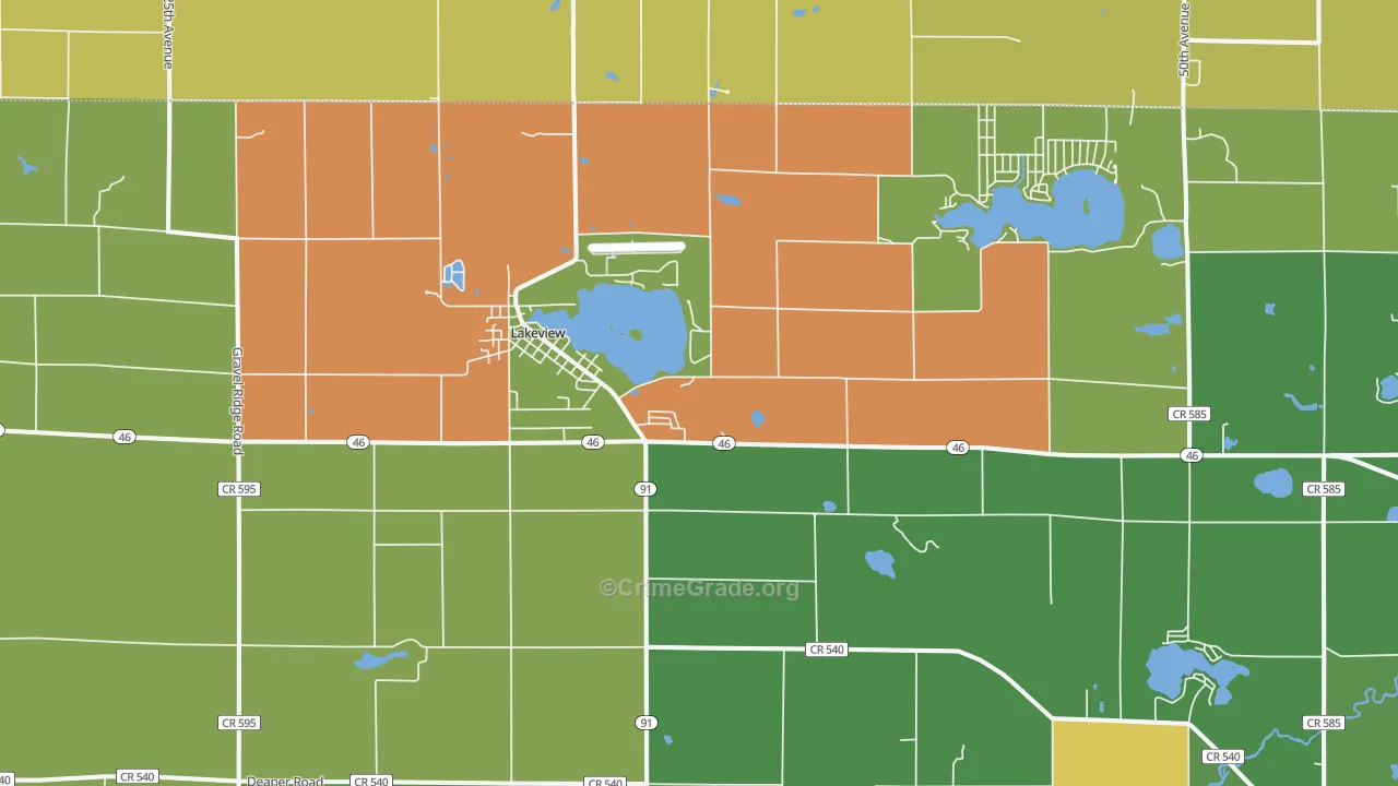 48850, MI Map of Drug-Related Crime Rates