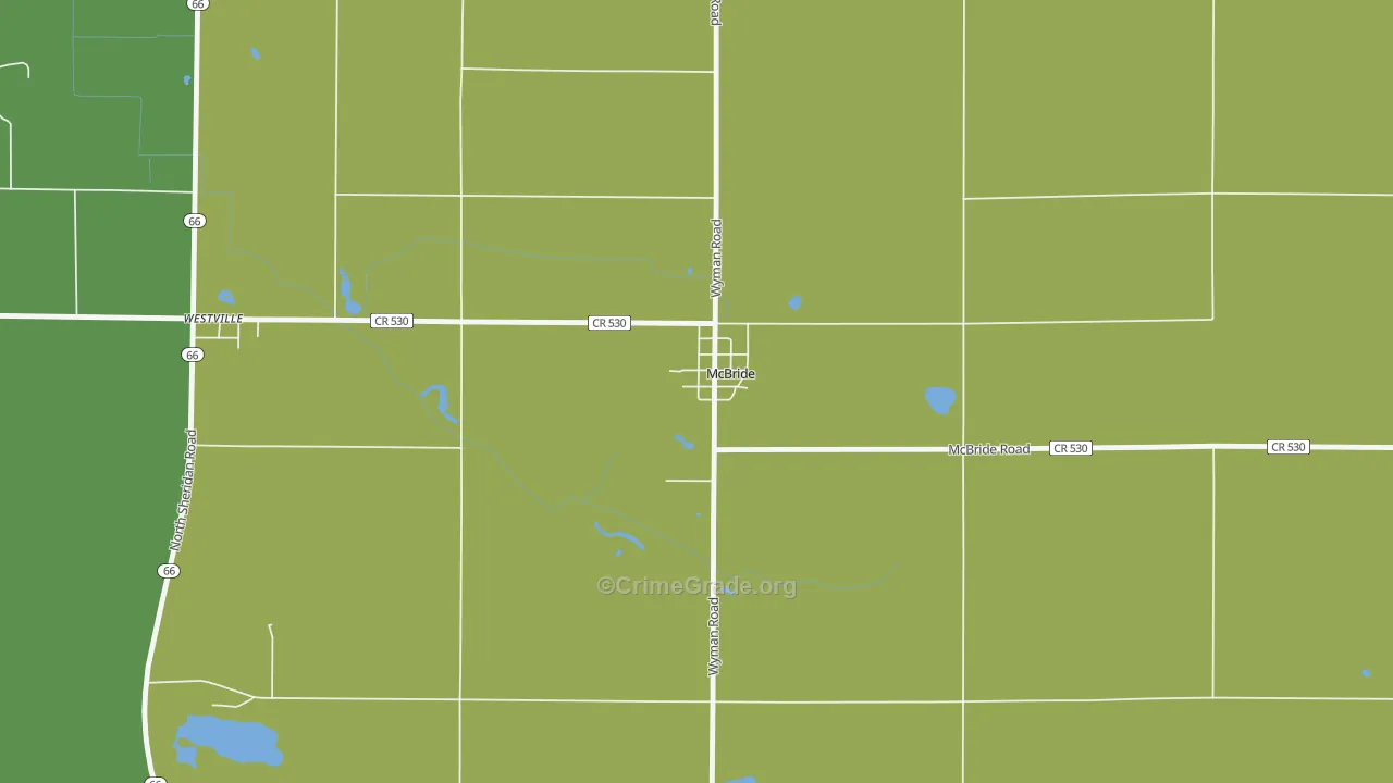 48852, MI Map of Drug-Related Crime Rates